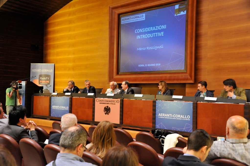 Aeranti-Corallo, Tavolo relatori